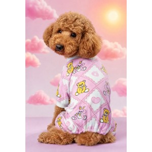 Teddy Toad Penye Köpek Tulum Pijama
