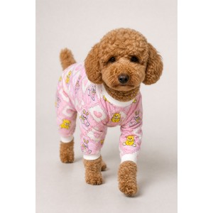 Teddy Toad Penye Köpek Tulum Pijama