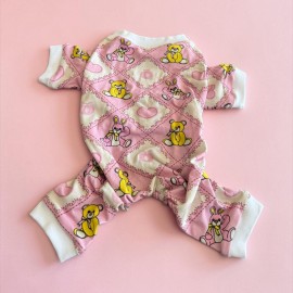 Teddy Toad Penye Köpek Tulum Pijama
