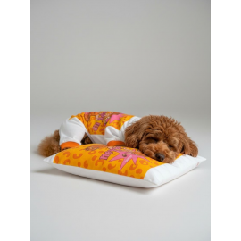 Tiger Köpek Uyku Takımı | Pamuklu Penye Köpek Tulumu ve Mini Yastık | Küçük Irklar İçin | Tüy Dökülmesini Azaltır