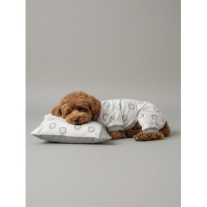 Soft Lion Köpek Uyku Takımı | Pamuklu Penye Köpek Tulumu ve Mini Yastık | Küçük Irklar İçin | Tüy Dökülmesini Azaltır