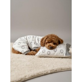 Soft Lion Köpek Uyku Takımı | Pamuklu Penye Köpek Tulumu ve Mini Yastık | Küçük Irklar İçin | Tüy Dökülmesini Azaltır