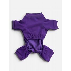 Violet Wings Köpek Bere ve Tulum Kombini | Mor Renk 3D Kelebek Aksesuarlı Penye Köpek Kıyafeti