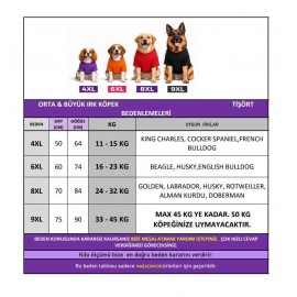 Bubbles Pastel  Orta ve Büyük Irk Köpek Tişörtü | Yazlık Köpek Kıyafeti