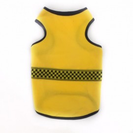 Yellow Black Checker Atlet Köpek Kıyafeti  Köpek Elbisesi