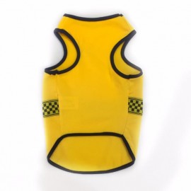 Yellow Black Checker Atlet Köpek Kıyafeti  Köpek Elbisesi