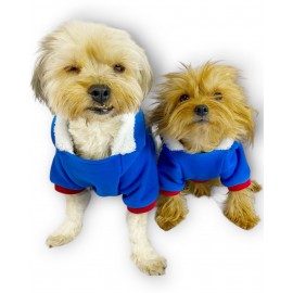 Sweet Blue Rabbit Kapşonlu Sweatshirt Köpek Kıyafeti Köpek Elbisesi 