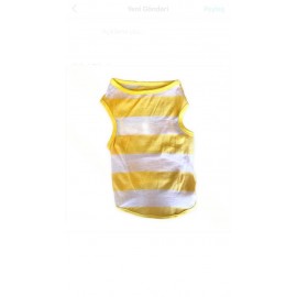 Yellow White  Atlet by Kemique  Köpek Kıyafeti  Köpek Elbise