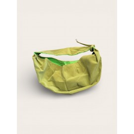 Yeşil Pastel Güderi Dokulu  Kedi Taşıma Çantası – Emniyet Kemerli