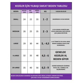 Yılbaşı Ağacı Premium Kırmızı Polar Kedi Kıyafeti | Kapüşonlu Noel Kedi Sweatshirt